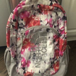 The North Face Women's Pink and Gray Backpack